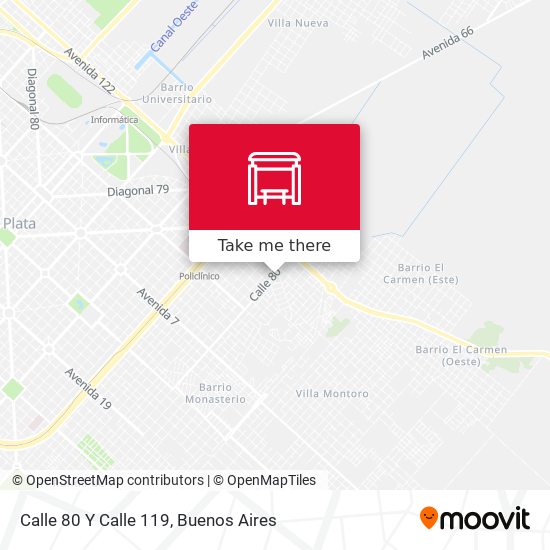 Calle 80 Y Calle 119 map