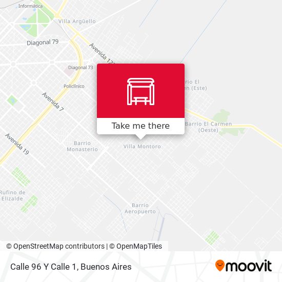 Calle 96 Y Calle 1 map
