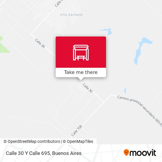 Mapa de Calle 30 Y Calle 695