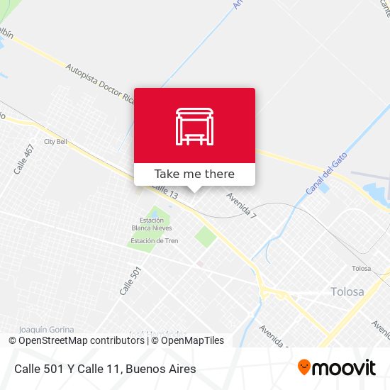 Calle 501 Y Calle 11 map