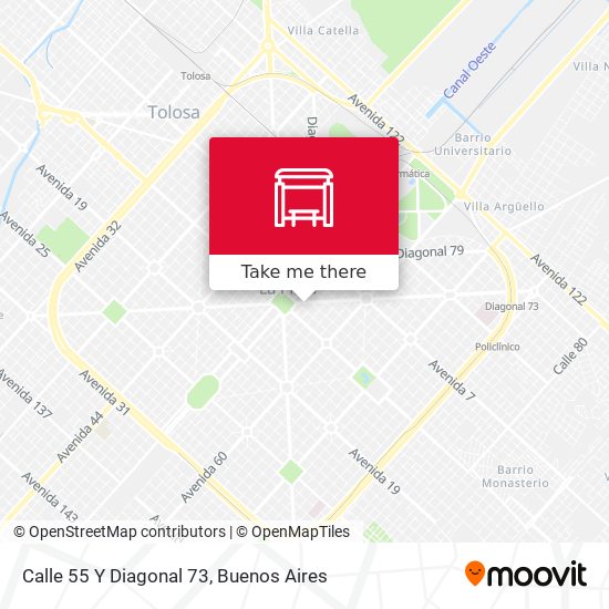 Calle 55 Y Diagonal 73 map