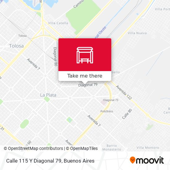 Calle 115 Y Diagonal 79 map