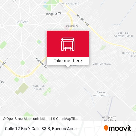 Mapa de Calle 12 Bis Y Calle 83 B
