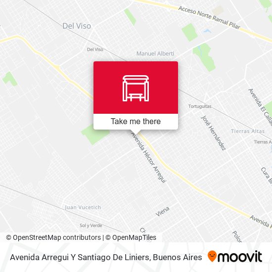 Mapa de Avenida Arregui Y Santiago De Liniers