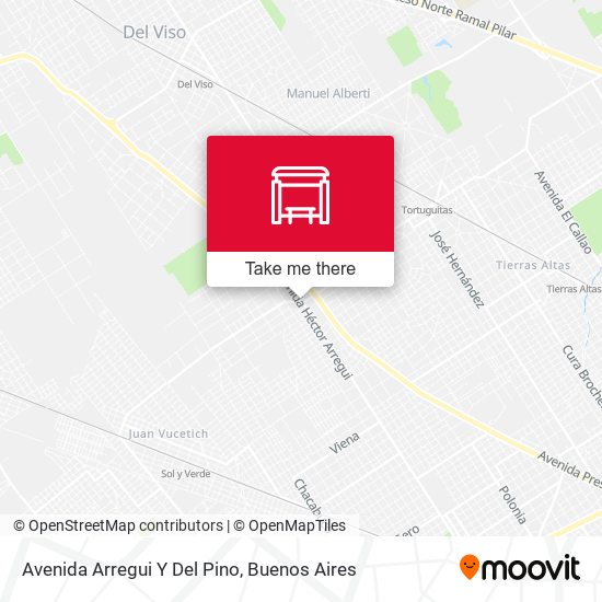 Avenida Arregui Y Del Pino map