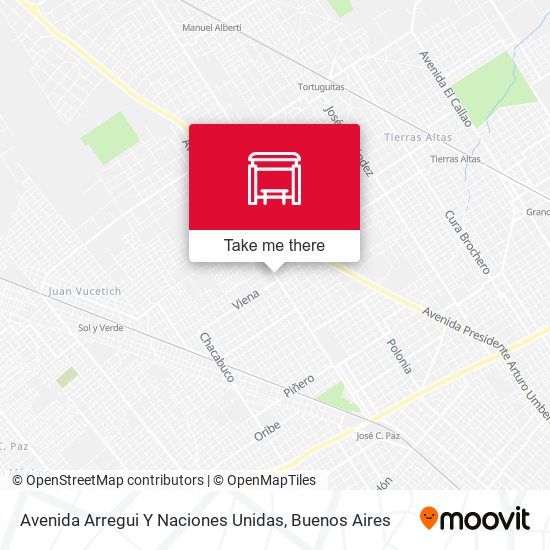 Mapa de Avenida Arregui Y Naciones Unidas