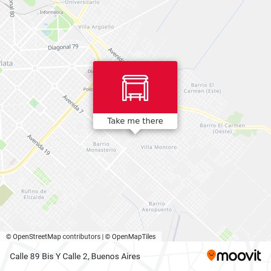 Mapa de Calle 89 Bis Y Calle 2