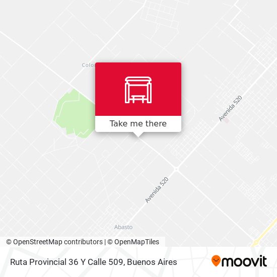 Mapa de Ruta Provincial 36 Y Calle 509