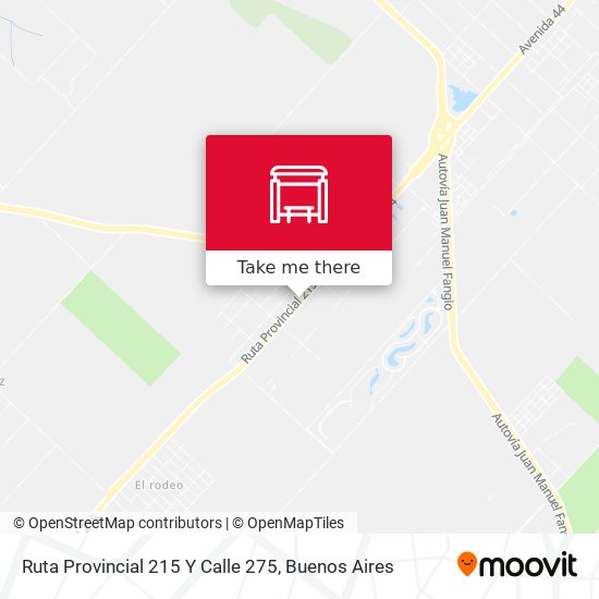 Mapa de Ruta Provincial 215 Y Calle 275
