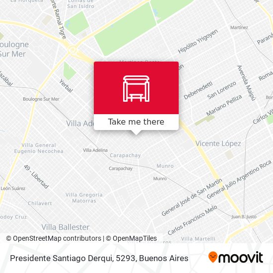 Presidente Santiago Derqui, 5293 map