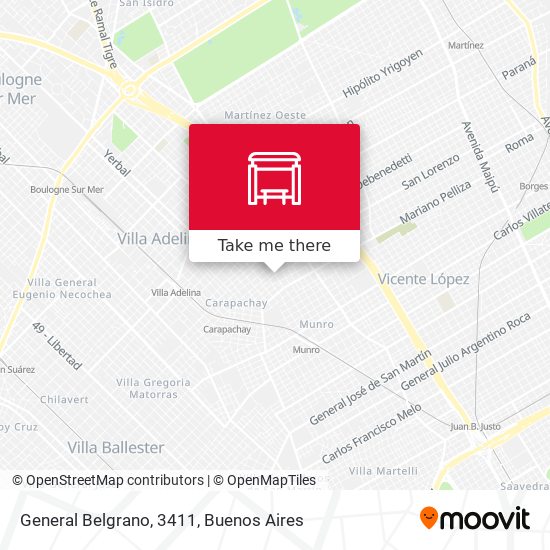Mapa de General Belgrano, 3411