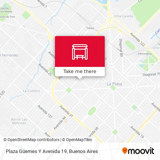 Plaza Güemes Y Avenida 19 map