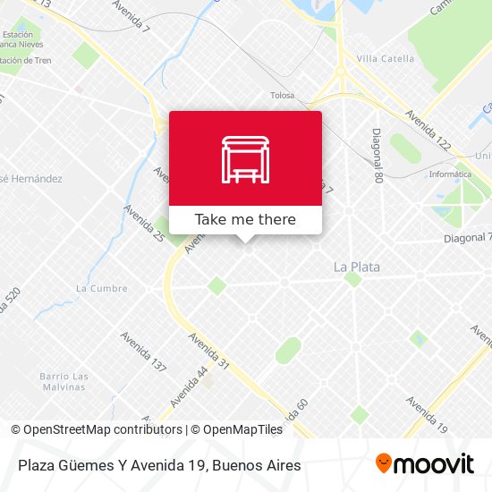 Plaza Güemes Y Avenida 19 map