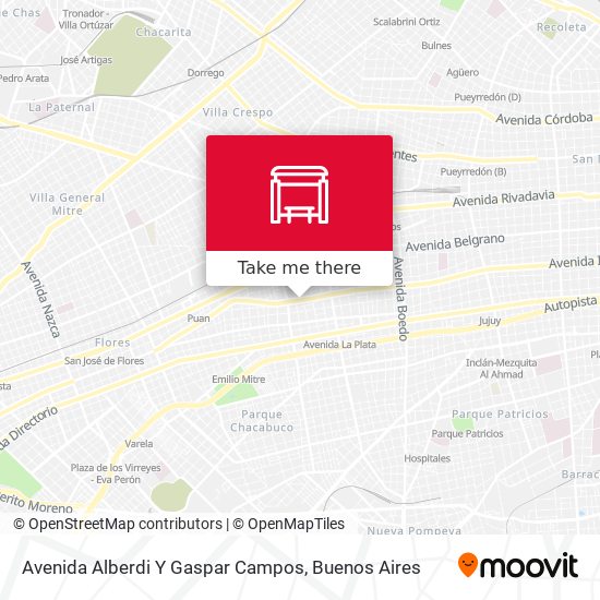 Avenida Alberdi Y Gaspar Campos map
