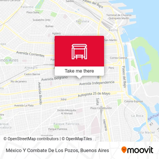 México Y Combate De Los Pozos map