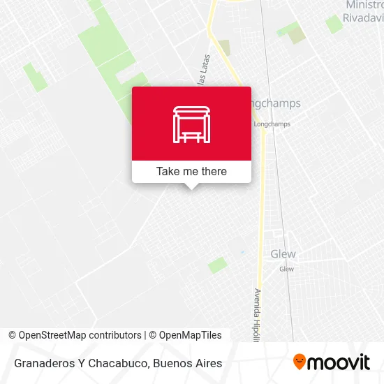 Granaderos Y Chacabuco map