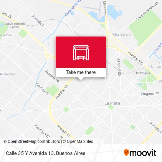 Mapa de Calle 35 Y Avenida 13