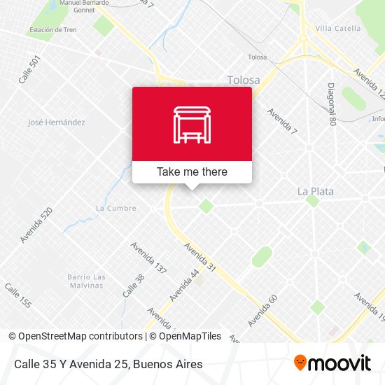 Mapa de Calle 35 Y Avenida 25