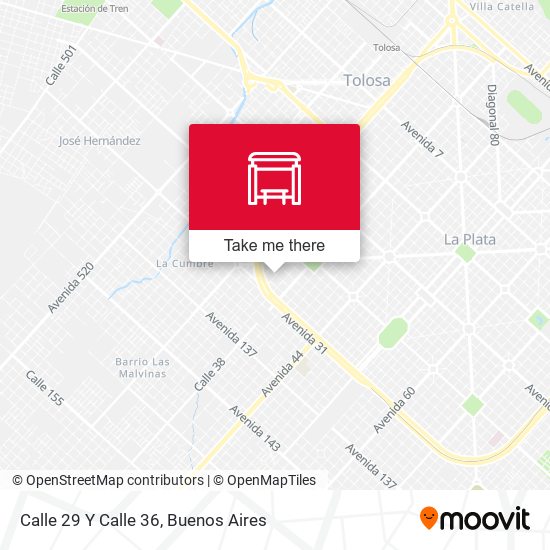 Calle 29 Y Calle 36 map