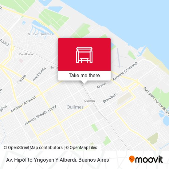 Av. Hipólito Yrigoyen Y Alberdi map