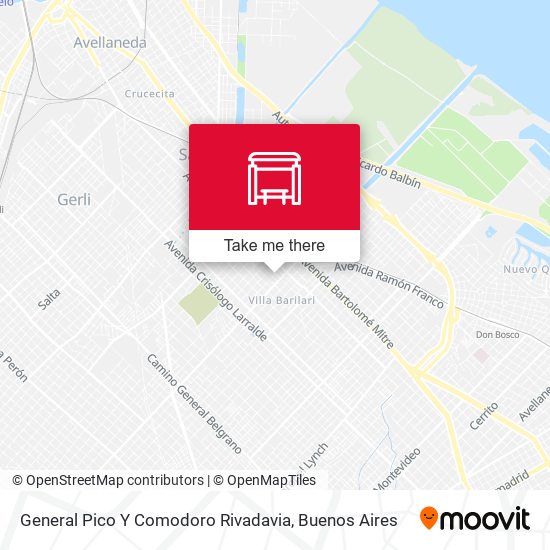General Pico Y Comodoro Rivadavia map