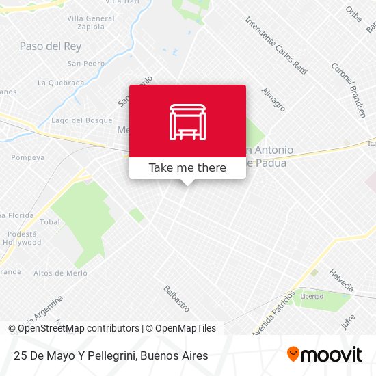 Mapa de 25 De Mayo Y Pellegrini