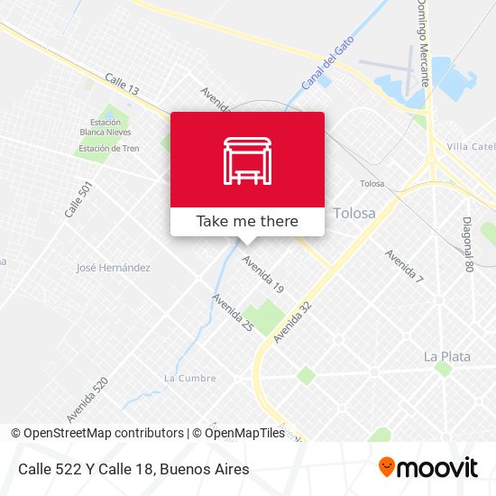 Calle 522 Y Calle 18 map