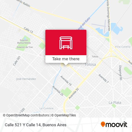 Calle 521 Y Calle 14 map