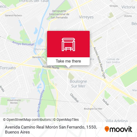 Avenida Camino Real Morón San Fernando, 1550 map