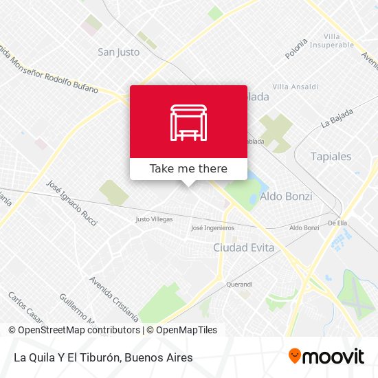Mapa de La Quila Y El Tiburón