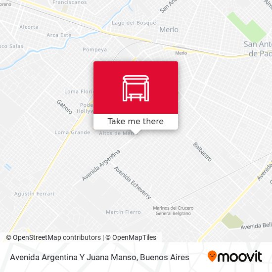 Mapa de Avenida Argentina Y Juana Manso