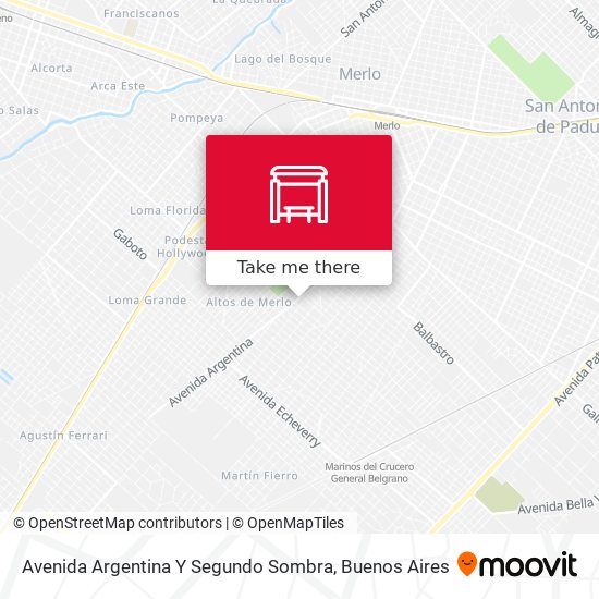 Avenida Argentina Y Segundo Sombra map