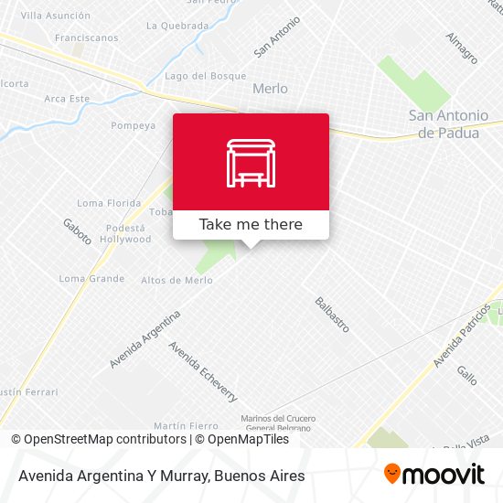 Avenida Argentina Y Murray map