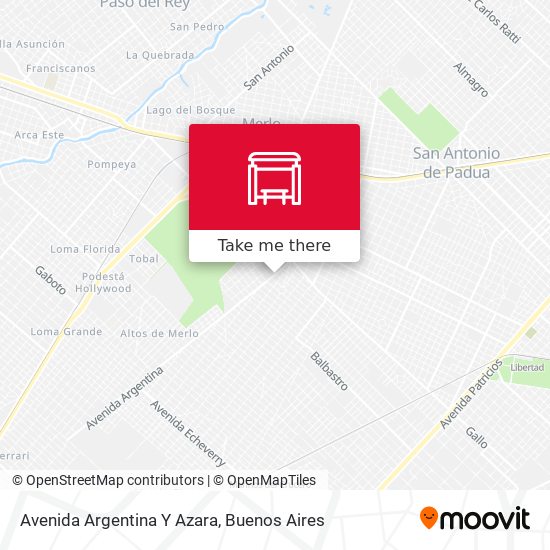 Avenida Argentina Y Azara map