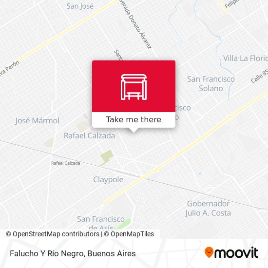 Falucho Y Río Negro map