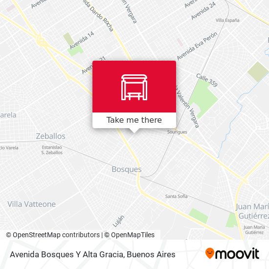 Mapa de Avenida Bosques Y Alta Gracia