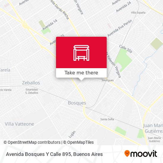 Avenida Bosques Y Calle 895 map