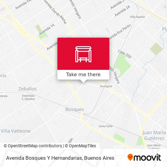 Avenida Bosques Y Hernandarias map