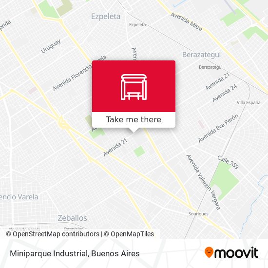 Miniparque Industrial map
