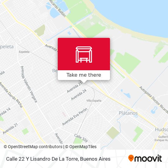 Mapa de Calle 22 Y Lisandro De La Torre