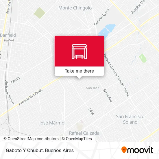 Gaboto Y Chubut map