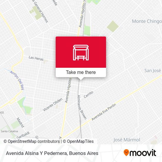 Avenida Alsina Y Pedernera map