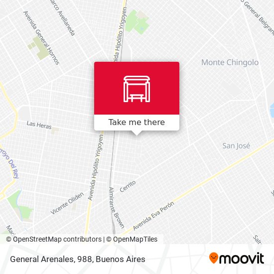 Mapa de General Arenales, 988