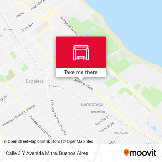 Mapa de Calle 3 Y Avenida Mitre
