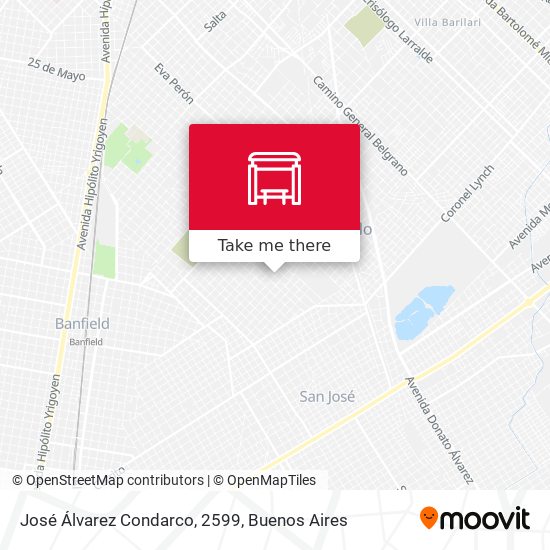 José Álvarez Condarco, 2599 map