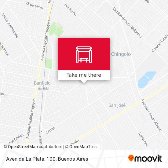 Mapa de Avenida La Plata, 100