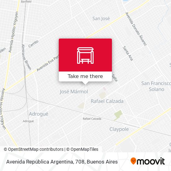 Avenida República Argentina, 708 map