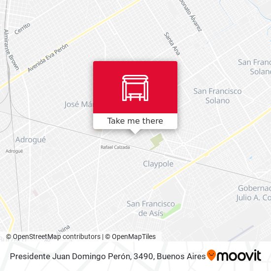 Presidente Juan Domingo Perón, 3490 map