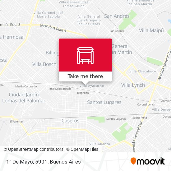 1° De Mayo, 5901 map