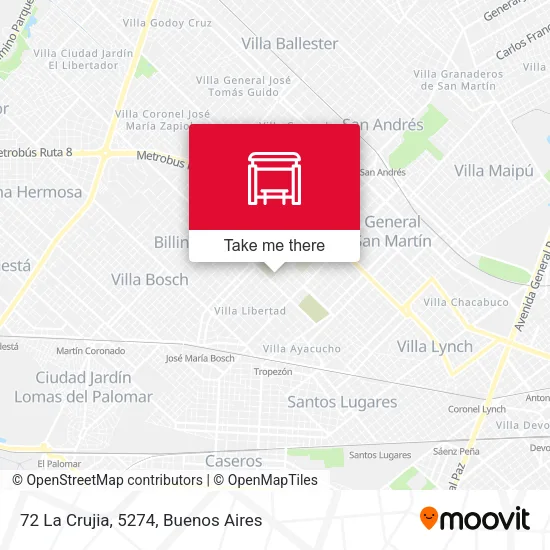 72 La Crujia, 5274 map